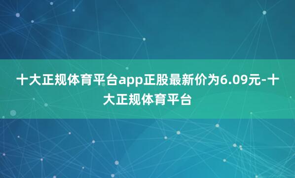 十大正规体育平台app正股最新价为6.09元-十大正规体育平台