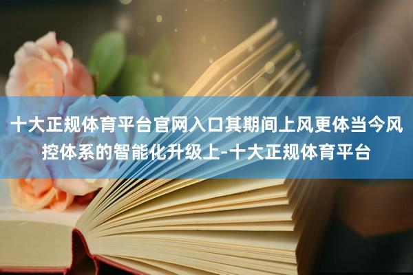 十大正规体育平台官网入口其期间上风更体当今风控体系的智能化升级上-十大正规体育平台